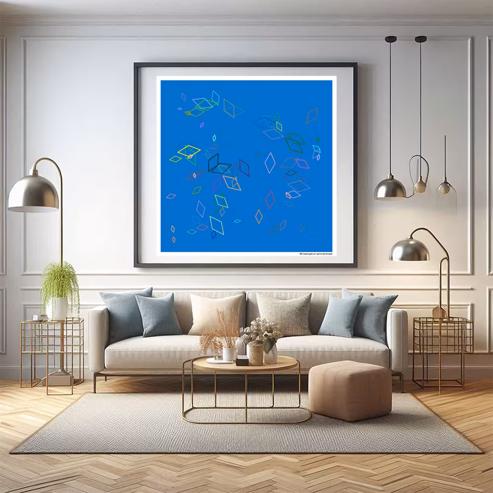 85 lozenges on sand serenade in room setting