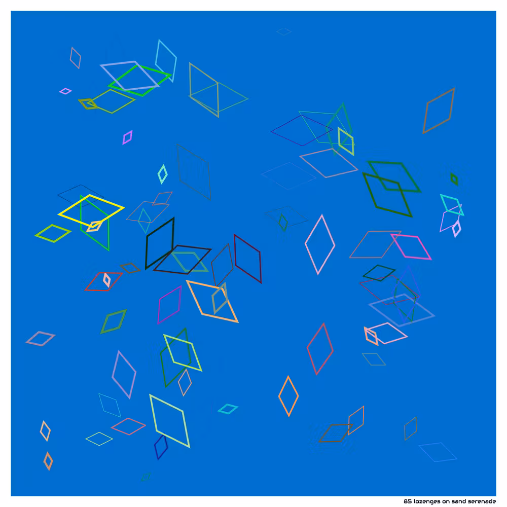 85 lozenges on sand serenade