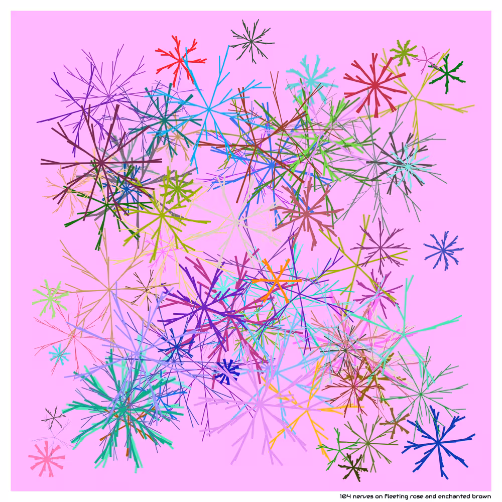 104 nerves on fleeting rose and enchanted brown