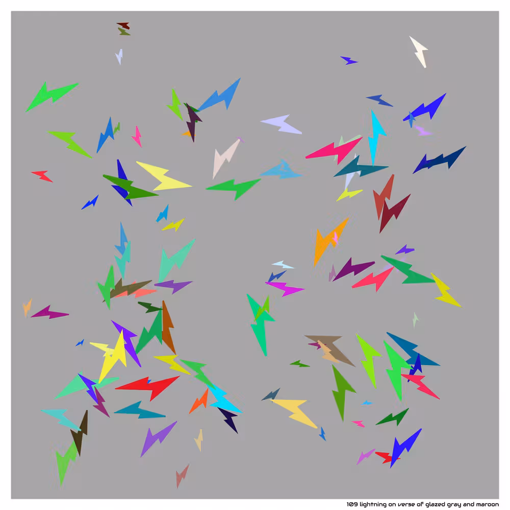 109 lightning on verse of glazed gray and maroon